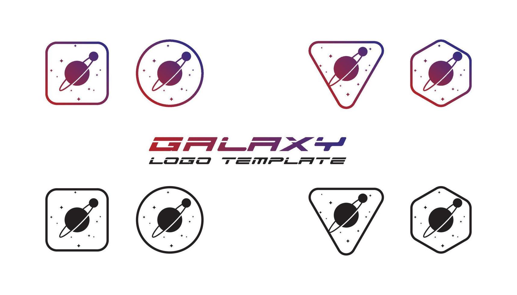 Galaxy-Logo-Vorlage vektor
