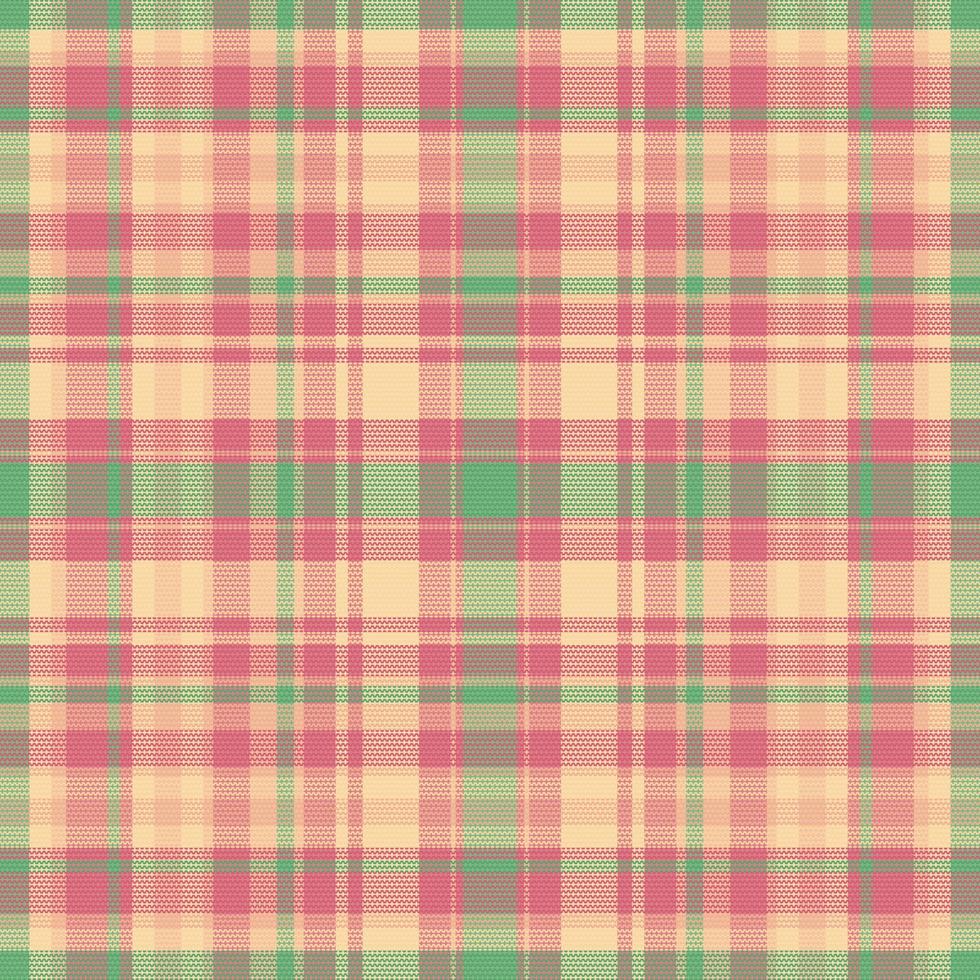 tartan rutigt mönster med textur och retro färg. vektor