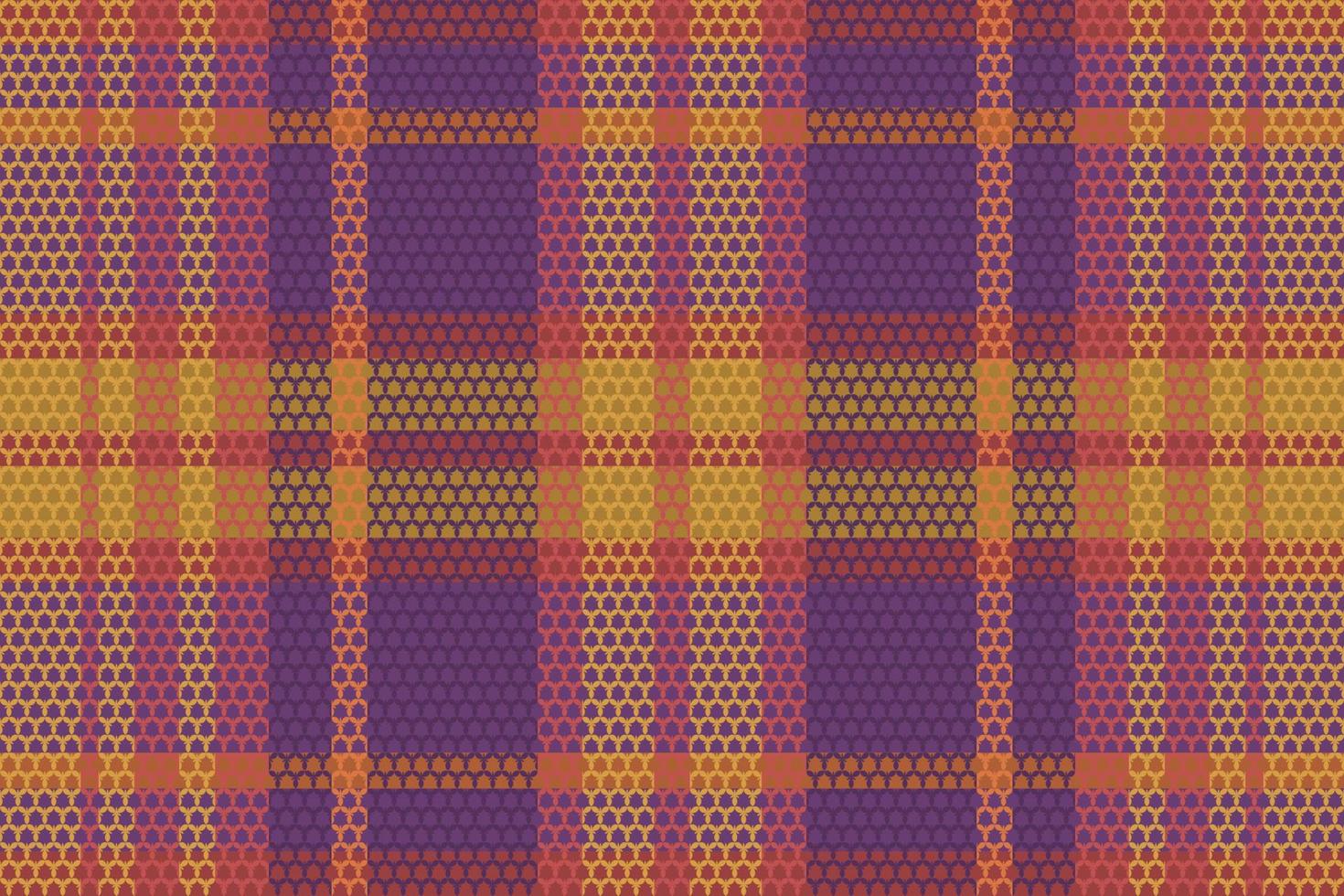 tartan rutigt mönster med textur och retro färg. vektor