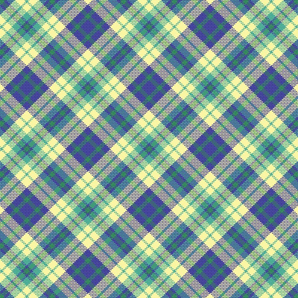 Tartan-Plaidmuster mit Textur und Retro-Farbe. vektor