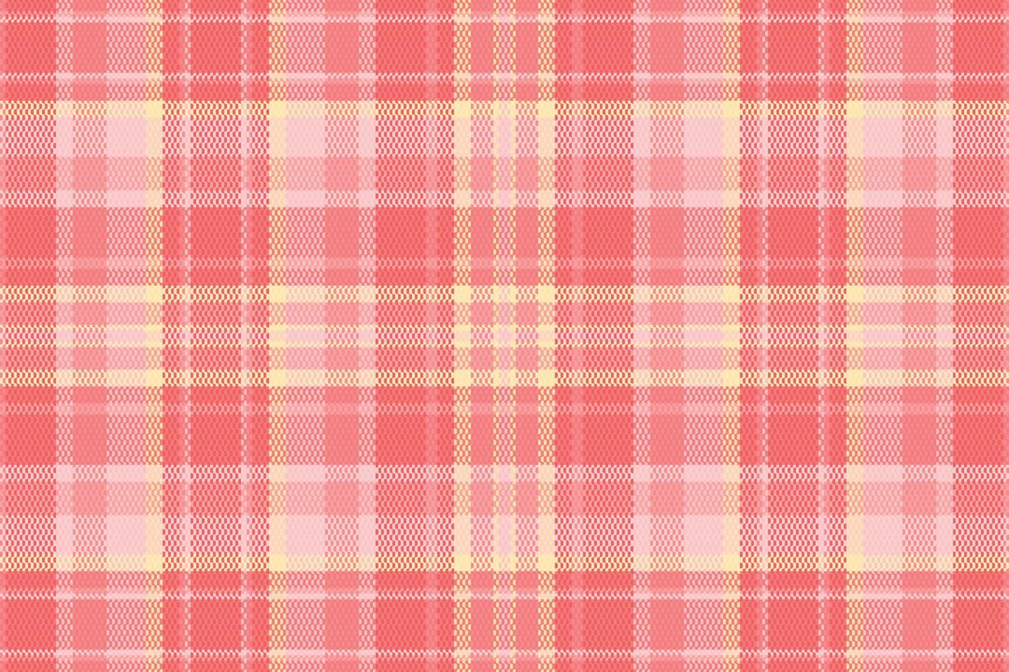 Tartan-Plaidmuster mit Textur und warmer Farbe. vektor