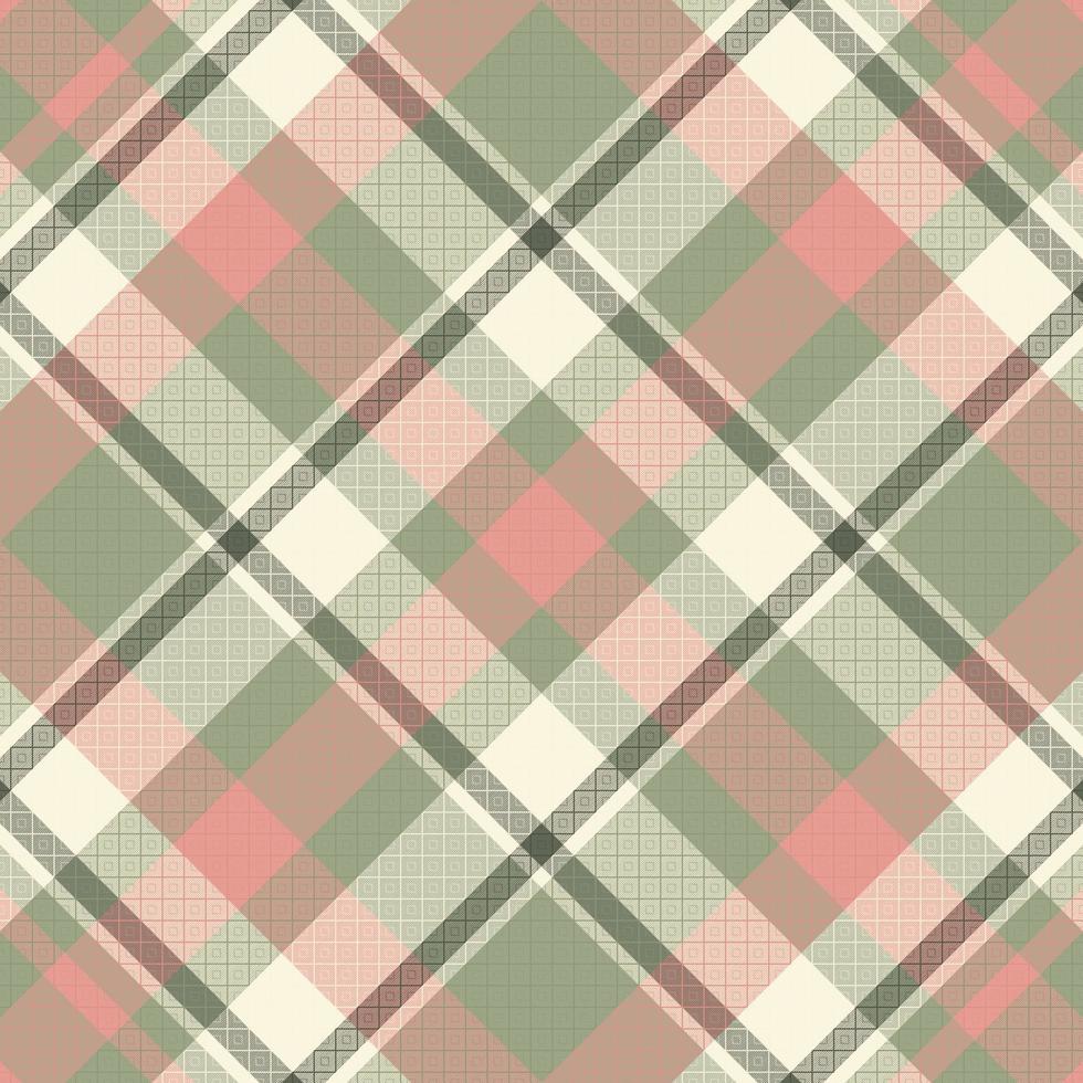 Tartan-Plaidmuster mit Textur und Retro-Farbe. vektor