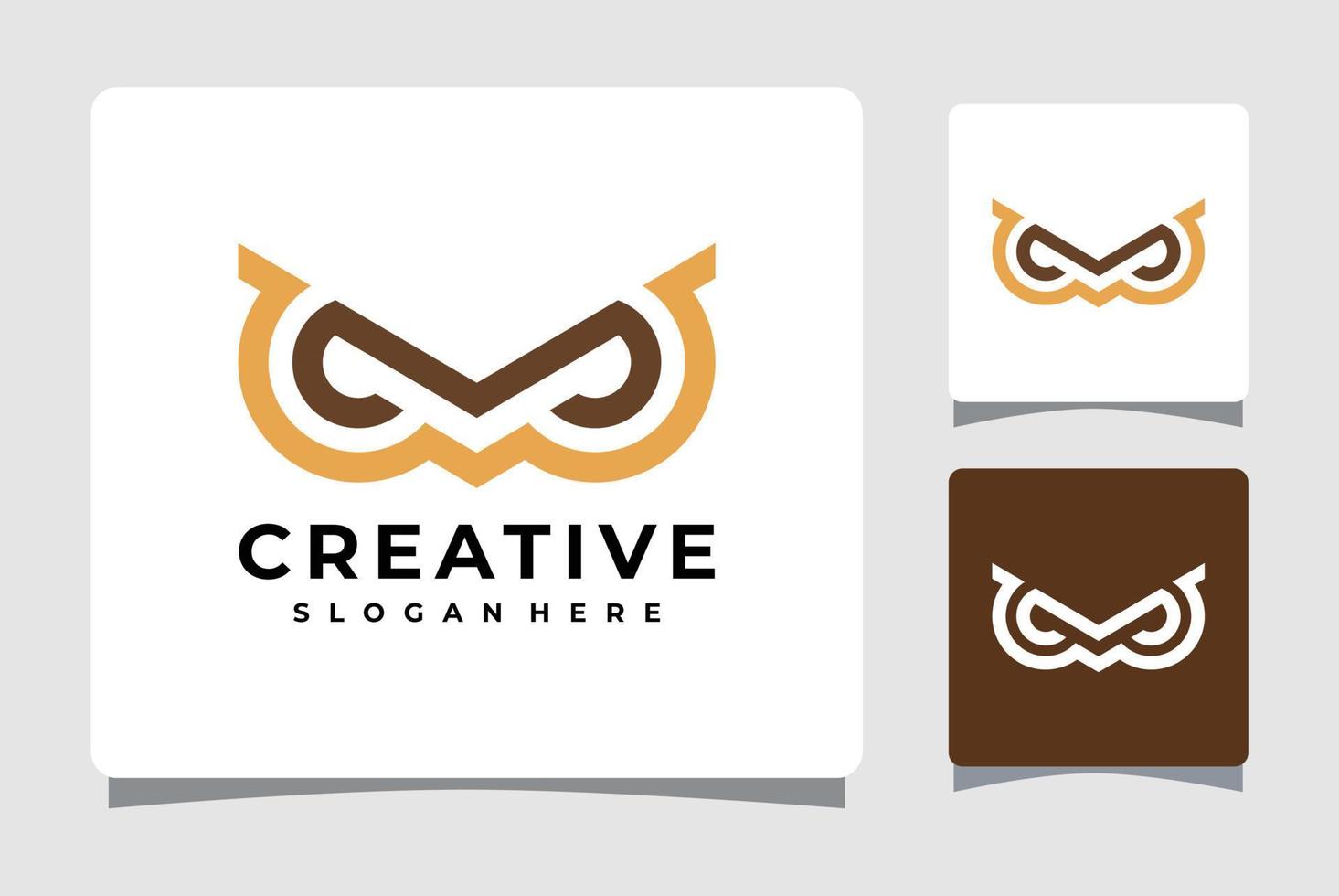 uggla logotyp mall design inspiration vektor