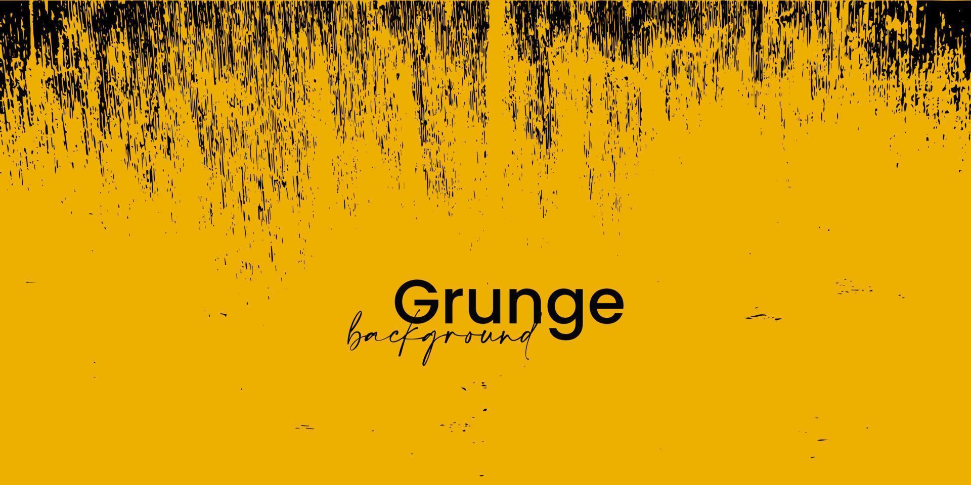 gul grunge banner. vektor illustration.