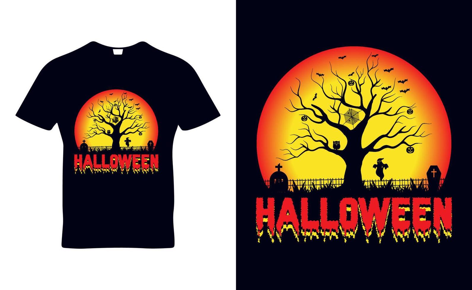 halloween sortera citat t-shirt malldesign för halloween day och pod business vektor