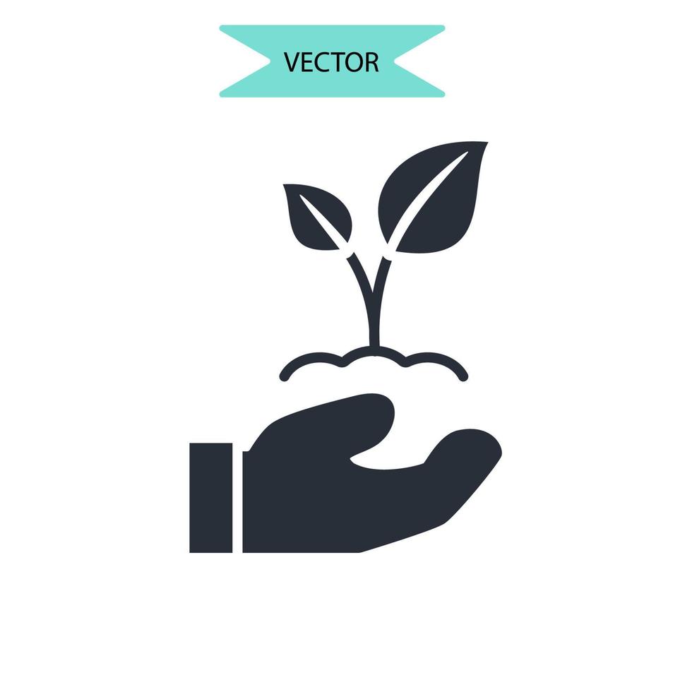 Phytotherapie-Symbole symbolen Vektorelemente für das Infografik-Web vektor