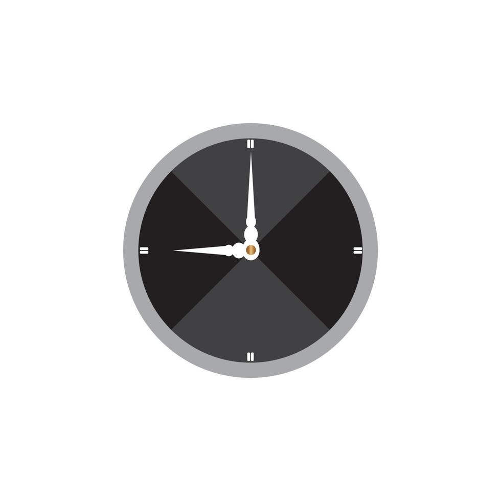 Uhr-Symbol-Vektor-Illustration-design vektor