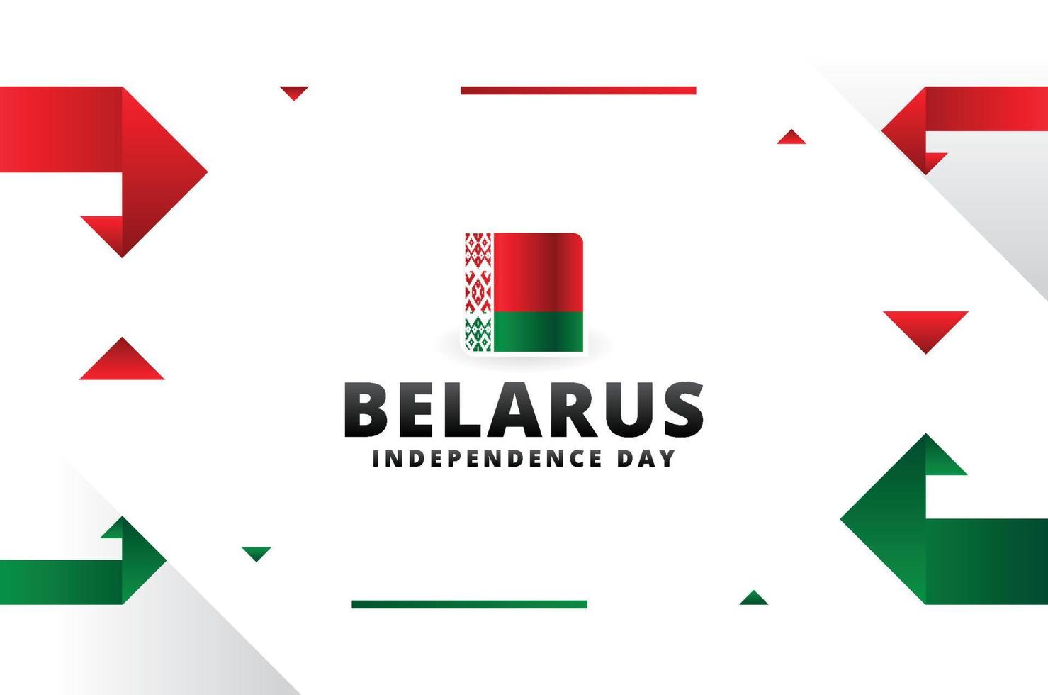 vitryssland självständighetsdagen design bakgrund för internationella ögonblick vektor