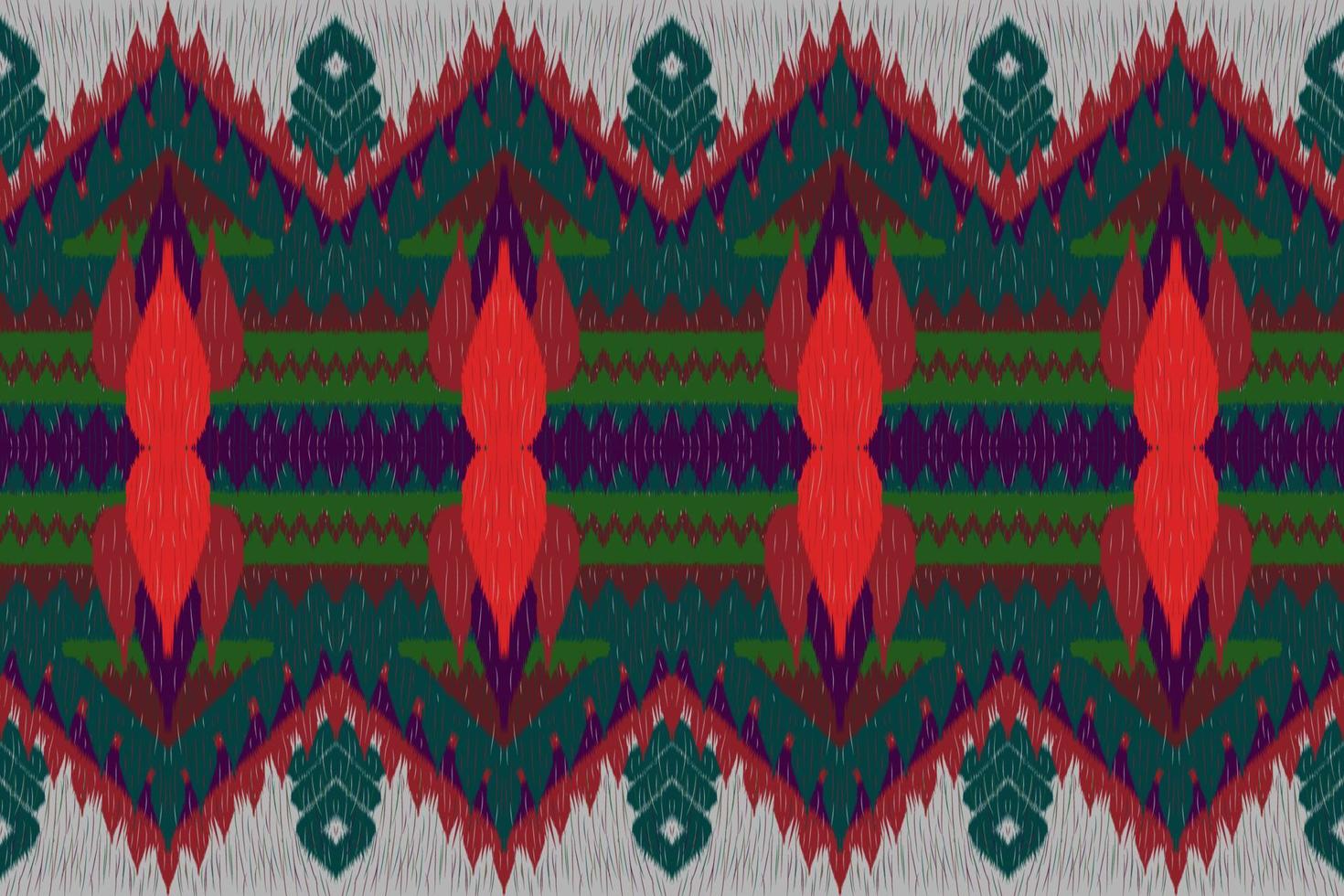 ethnisches ikat chevron-muster hintergrund traditionelles muster auf dem stoff in indonesien und anderen asiatischen ländern. vektor