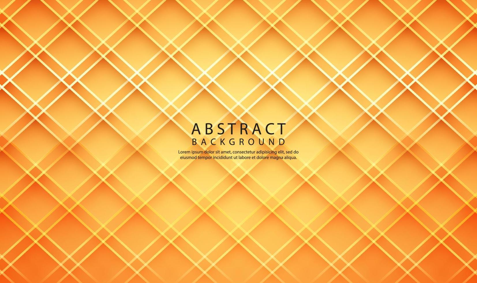 3d orange geometrische abstrakte Hintergrundüberlappungsschicht auf hellem Raum mit Linienschnitt-Textureffekt. Grafikdesign-Element elegantes Stilkonzept für Banner-Flyer, Karten, Broschüren-Cover oder Landing-Page vektor