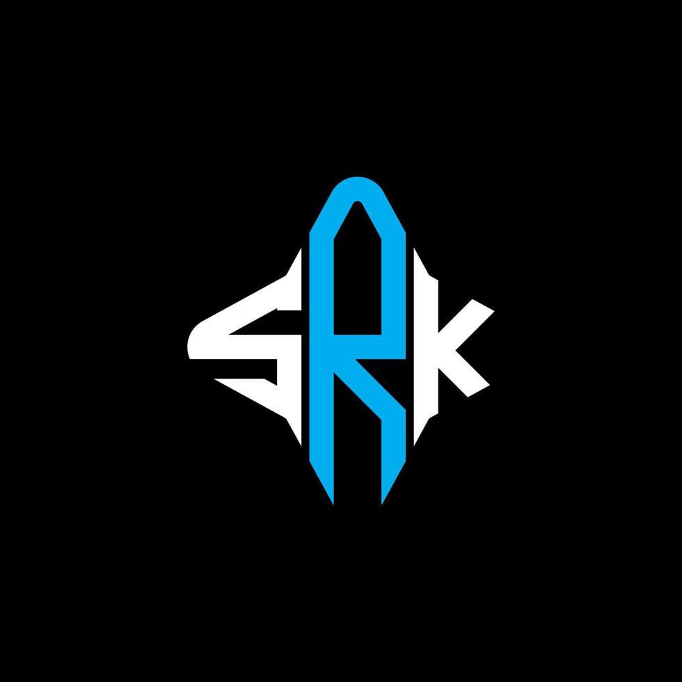 srk letter logotyp kreativ design med vektorgrafik vektor