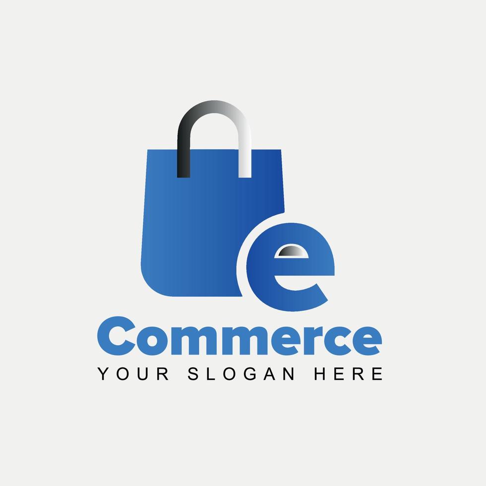 Farbverlauf-Logo für E-Commerce-Geschäft vektor
