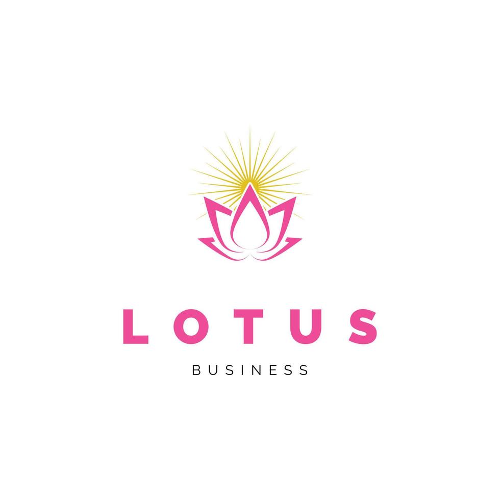 lotusblomma ikon logotyp design inspiration vektor