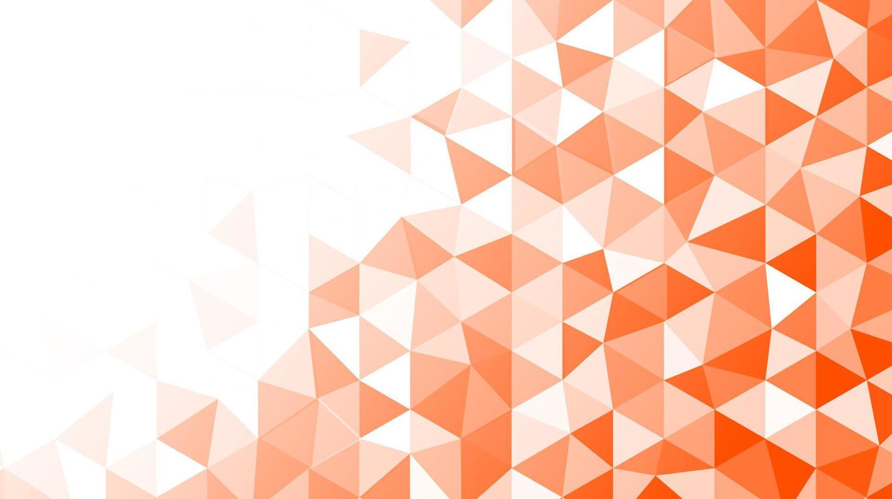 abstrakt orange geometrisk bakgrund med polygonala trianglar. vektor illustration design
