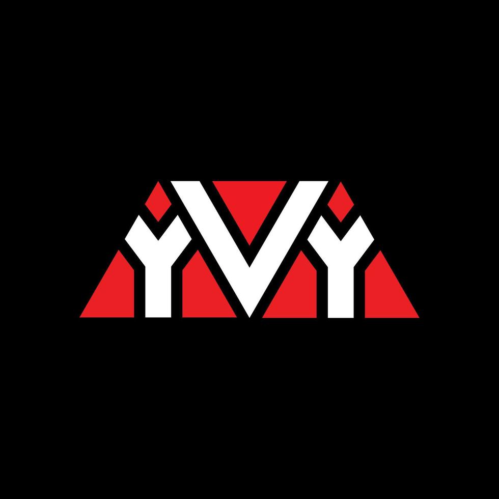 Yvy-Dreieck-Buchstaben-Logo-Design mit Dreiecksform. Yvy-Dreieck-Logo-Design-Monogramm. Yvy-Dreieck-Vektor-Logo-Vorlage mit roter Farbe. yvy dreieckiges Logo einfaches, elegantes und luxuriöses Logo. Yvy vektor