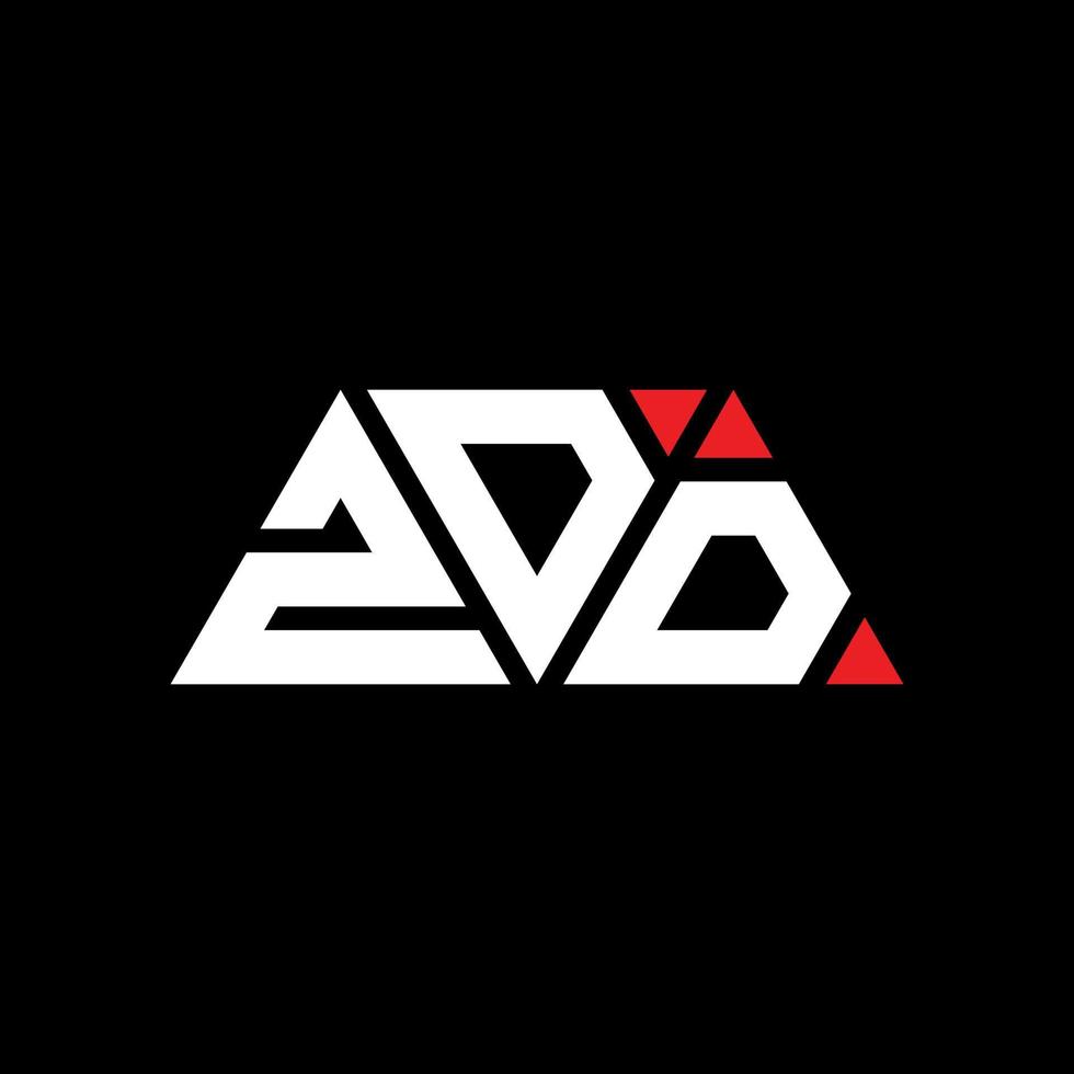 zdd-Dreieck-Buchstaben-Logo-Design mit Dreiecksform. Zdd-Dreieck-Logo-Design-Monogramm. Zdd-Dreieck-Vektor-Logo-Vorlage mit roter Farbe. zdd dreieckiges Logo einfaches, elegantes und luxuriöses Logo. zdd vektor