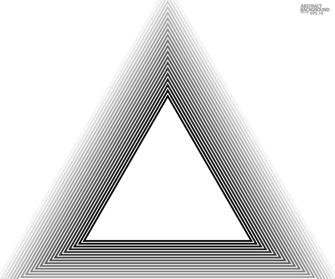 Dreieck geometrisches Vektormuster. abstrakte Linienstruktur. Vektor-Pyramide-Hintergrund. kreative Designvorlagen. Abbildung eps 10. vektor