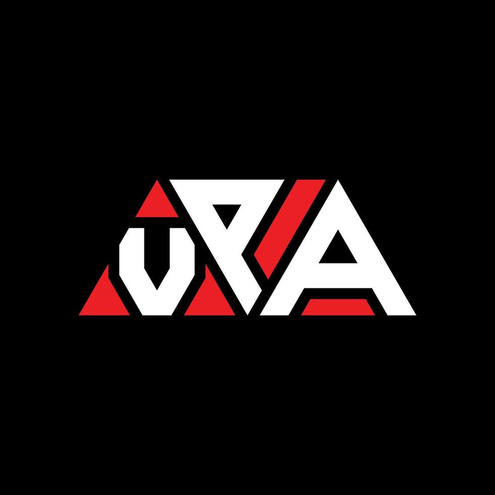 Vpa-Dreieck-Buchstaben-Logo-Design mit Dreiecksform. VPA-Dreieck-Logo-Design-Monogramm. VPA-Dreieck-Vektor-Logo-Vorlage mit roter Farbe. vpa dreieckiges logo einfaches, elegantes und luxuriöses logo. vpa vektor