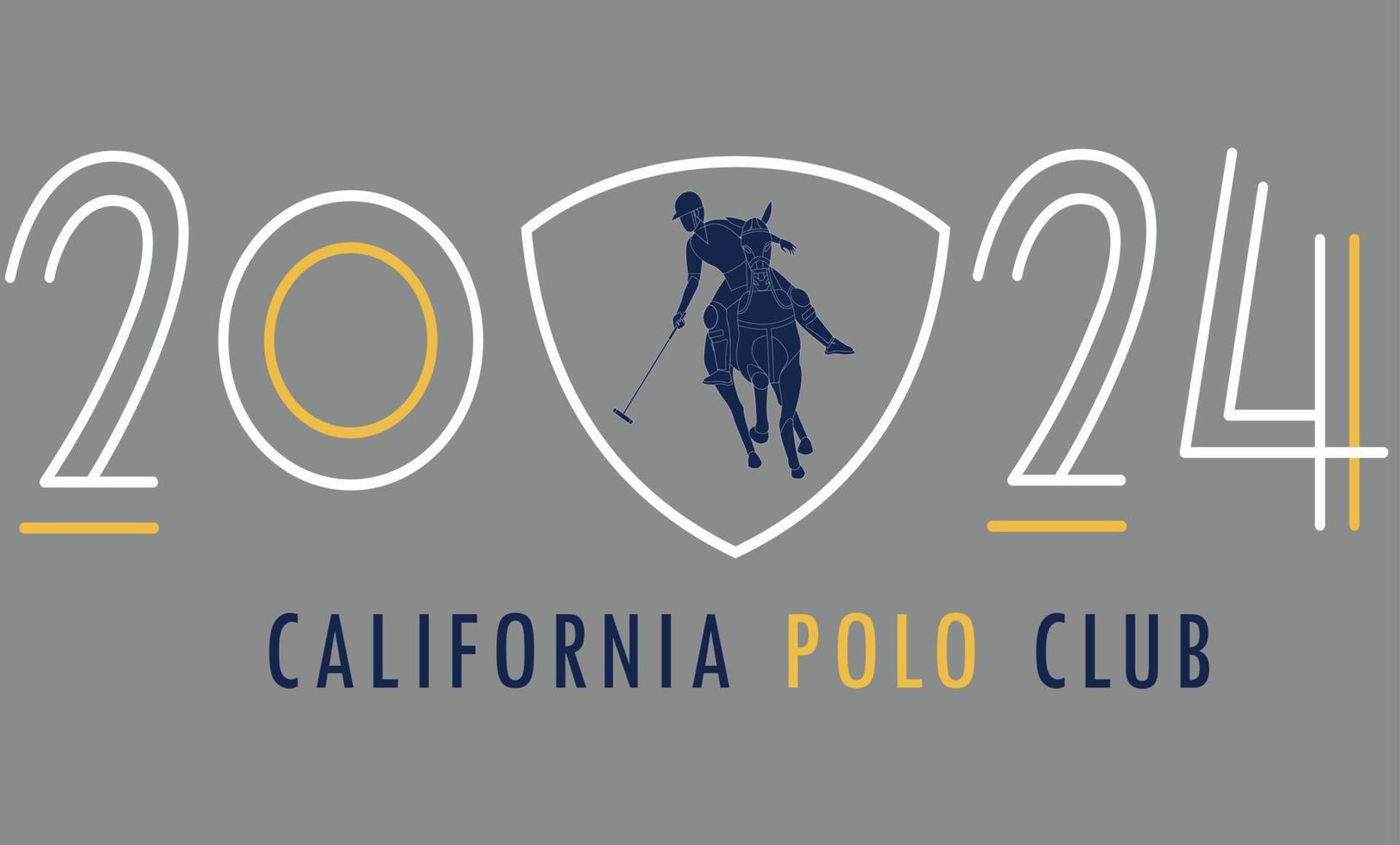 2024 polo club grafisk vektorfil vektor