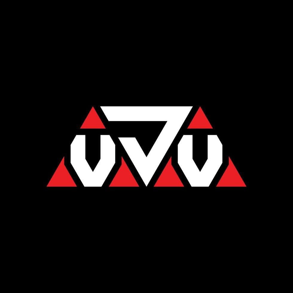 vjv Dreiecksbuchstaben-Logo-Design mit Dreiecksform. VJV-Dreieck-Logo-Design-Monogramm. VJV-Dreieck-Vektor-Logo-Vorlage mit roter Farbe. vjv dreieckiges Logo einfaches, elegantes und luxuriöses Logo. vjv vektor