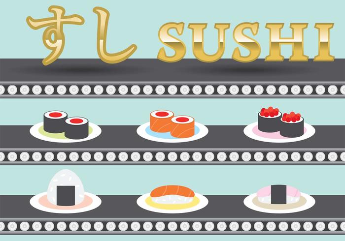 Sushi Platter Vektorer
