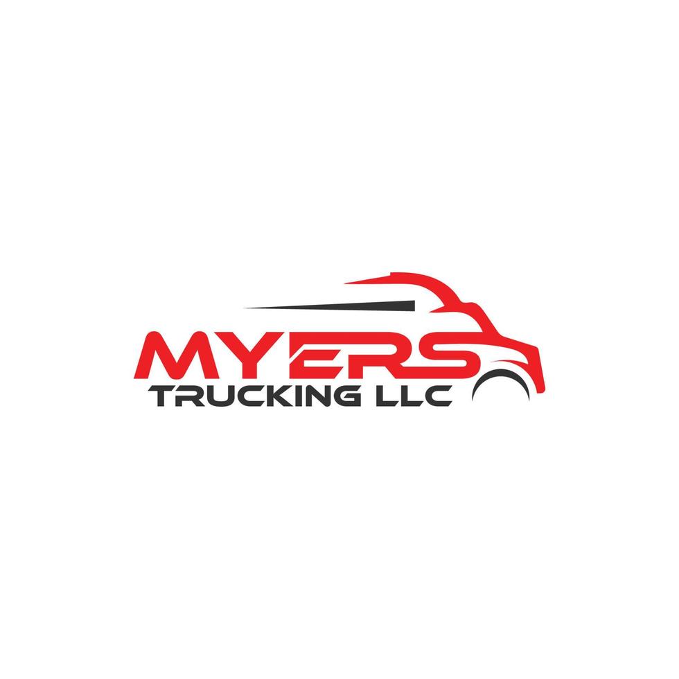 logotyp design för lastbilar vektor