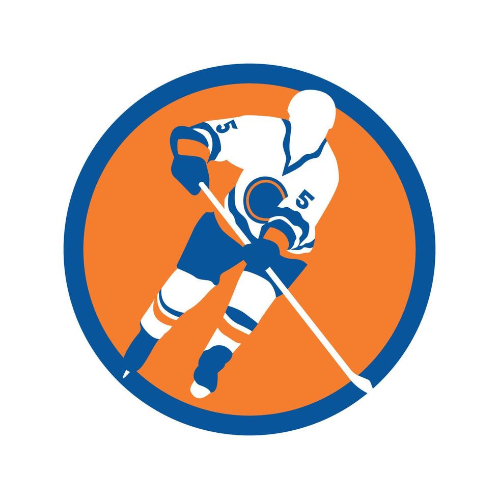 hockeylag logotyp klubbvektor vektor