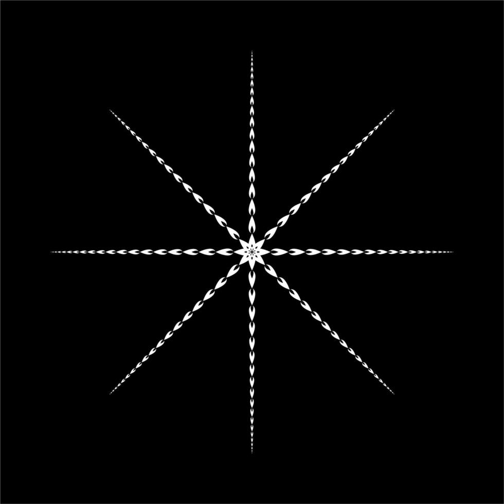 Sternform aus Feuerform-Symbol für Dekoration, kunstvolles oder grafisches Designelement. Vektor-Illustration vektor