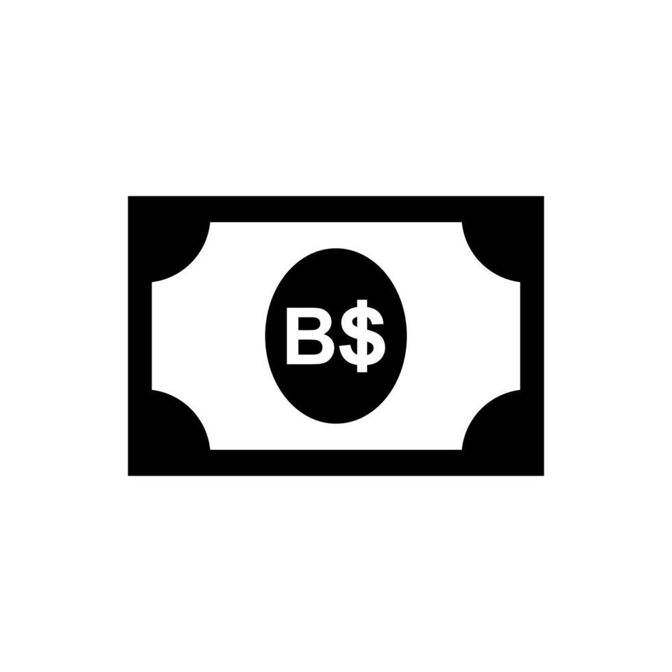 brunei darussalam währungssymbol symbol, bnd, brunei dollar geldpapier. Vektor-Illustration vektor