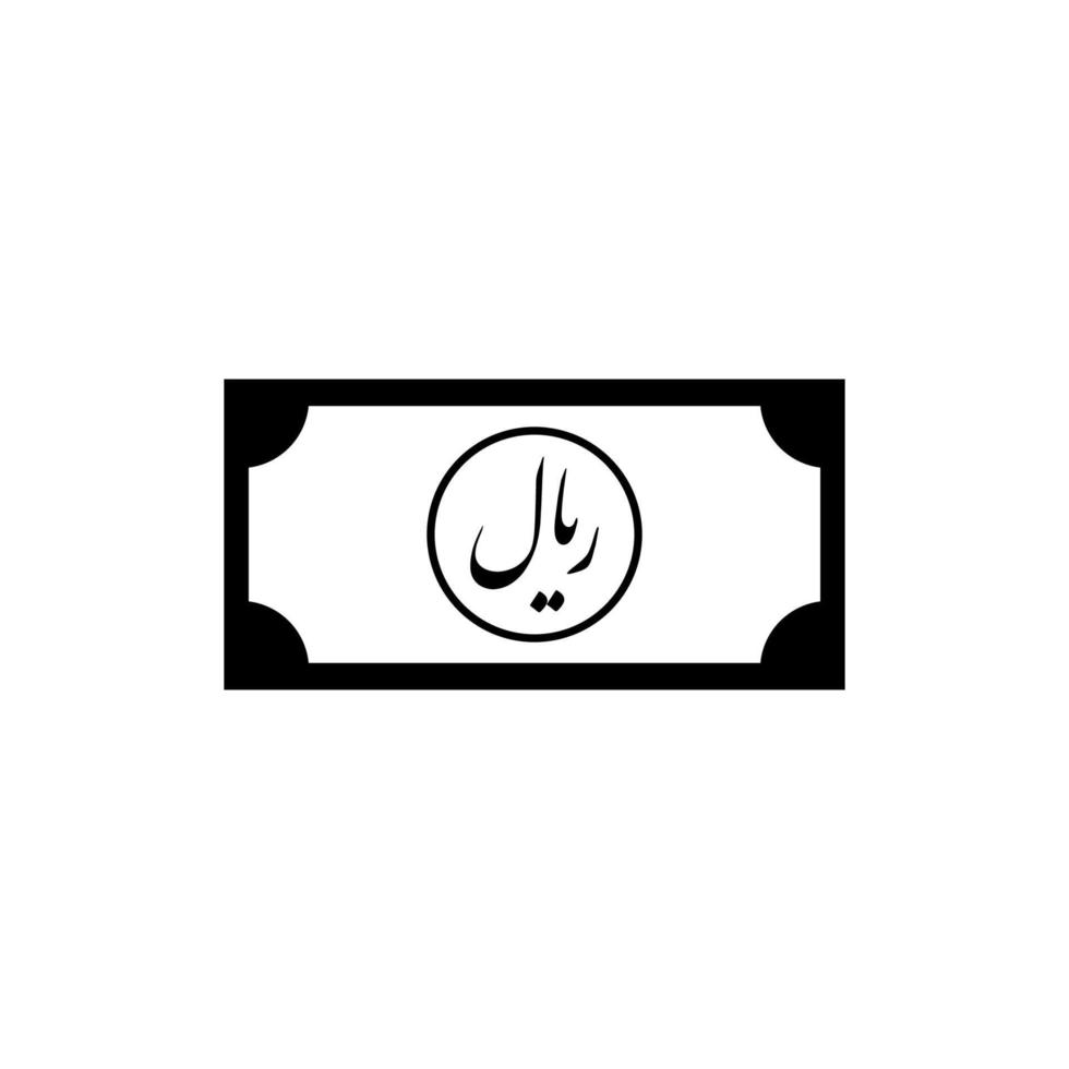 iranisches Währungssymbol mit iso-Code. Iranischer Rial. iso-code irr. Vektor-Illustration vektor