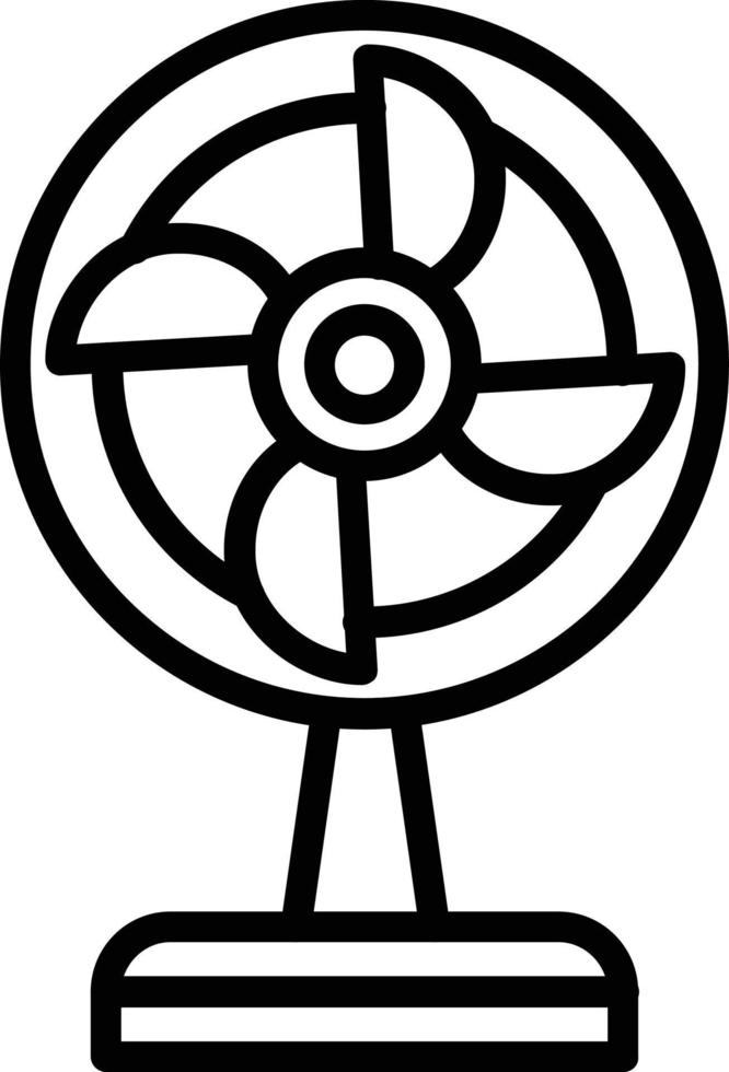 Fan-Vektor-Liniensymbol vektor