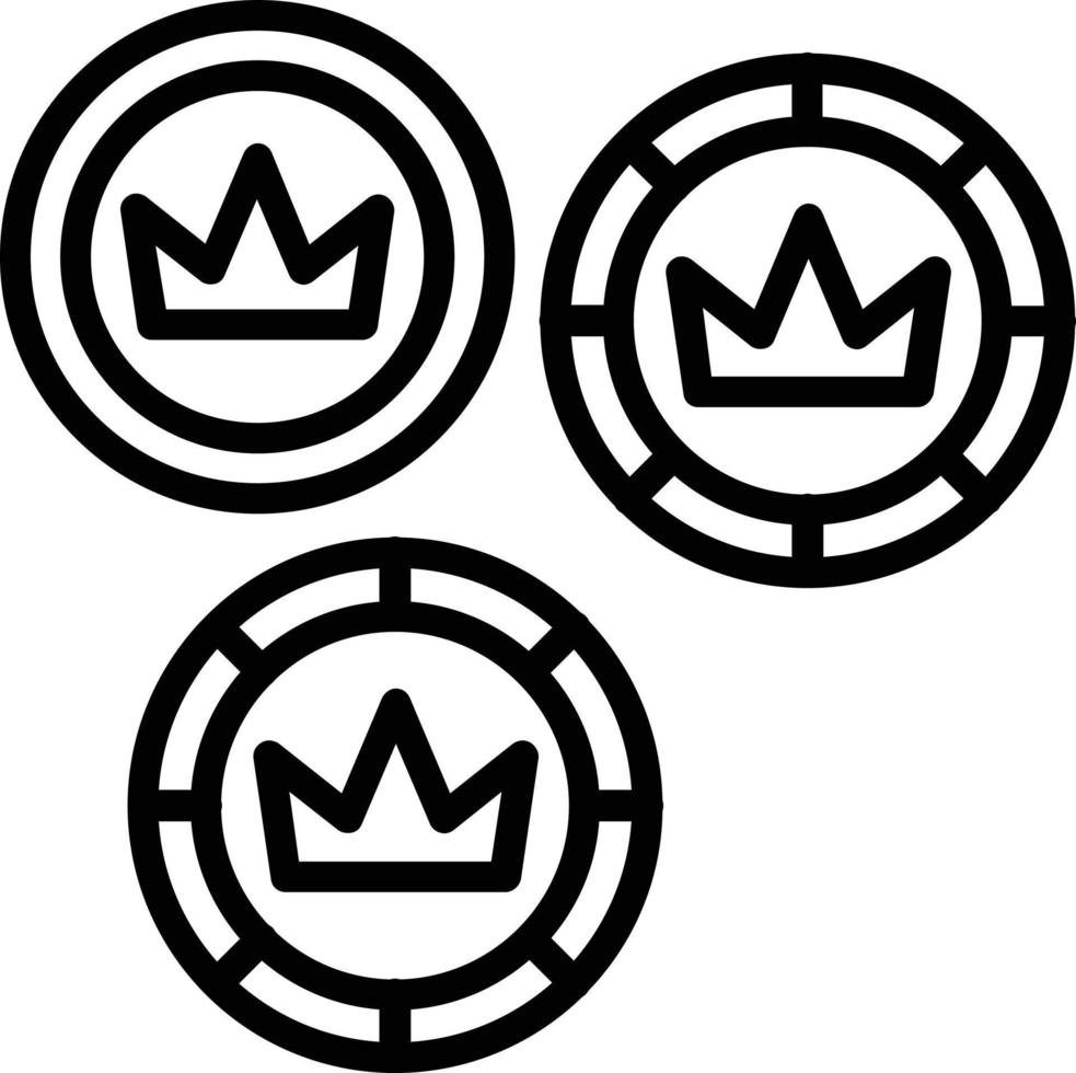 Symbol für Token-Vektorlinie vektor