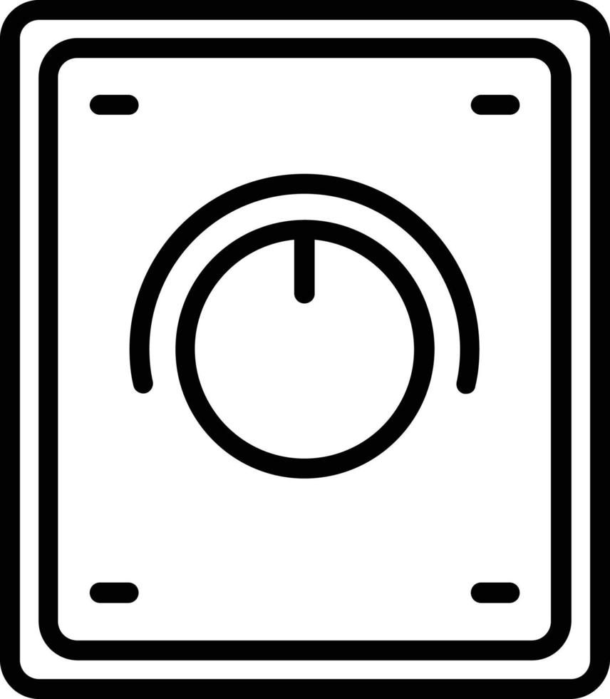 Symbol für Dimmer-Vektorlinie vektor