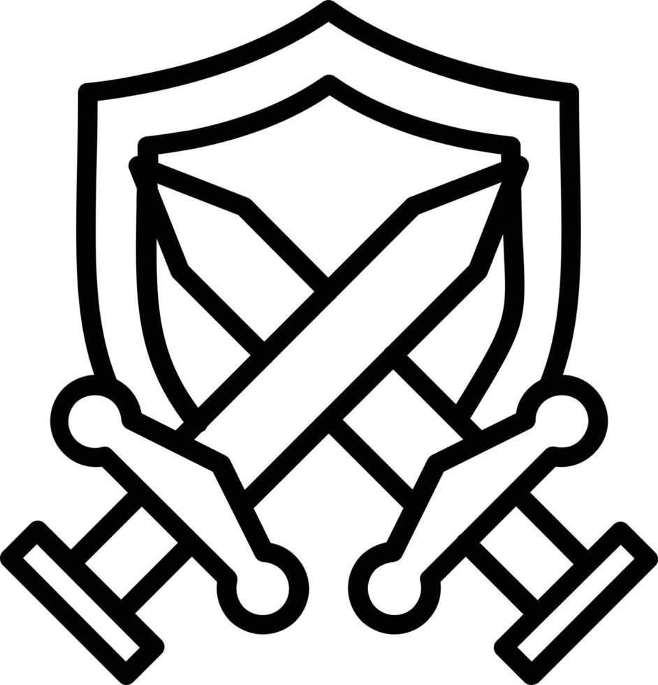 Symbol für die Schwertvektorlinie vektor
