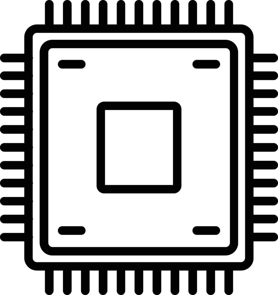 chip vektor linje ikon