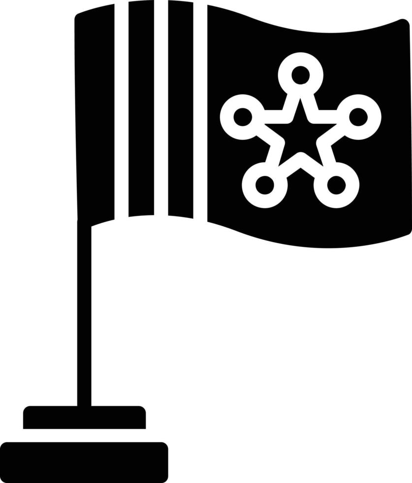 Flaggen-Glyphe-Symbol vektor