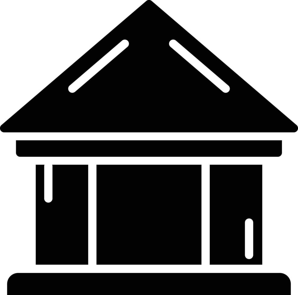 Bank-Glyphe-Symbol vektor