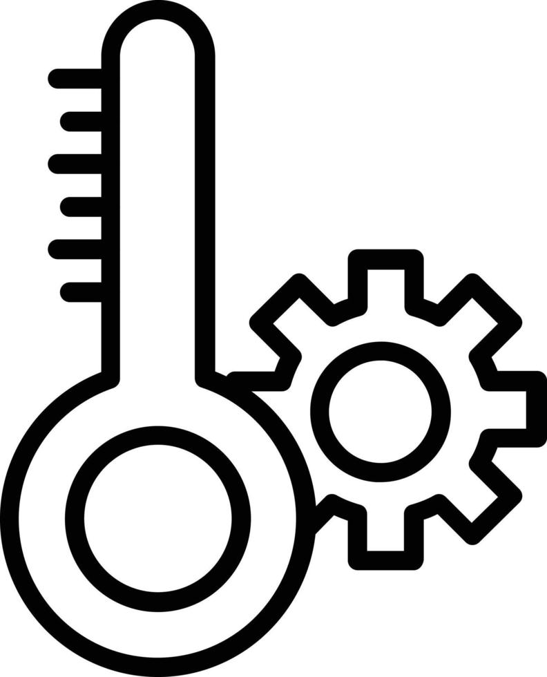 Symbol für die Temperaturvektorlinie vektor