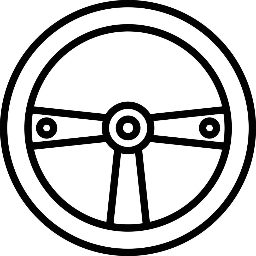 Symbol für die Vektorlinie des Rennspiels vektor