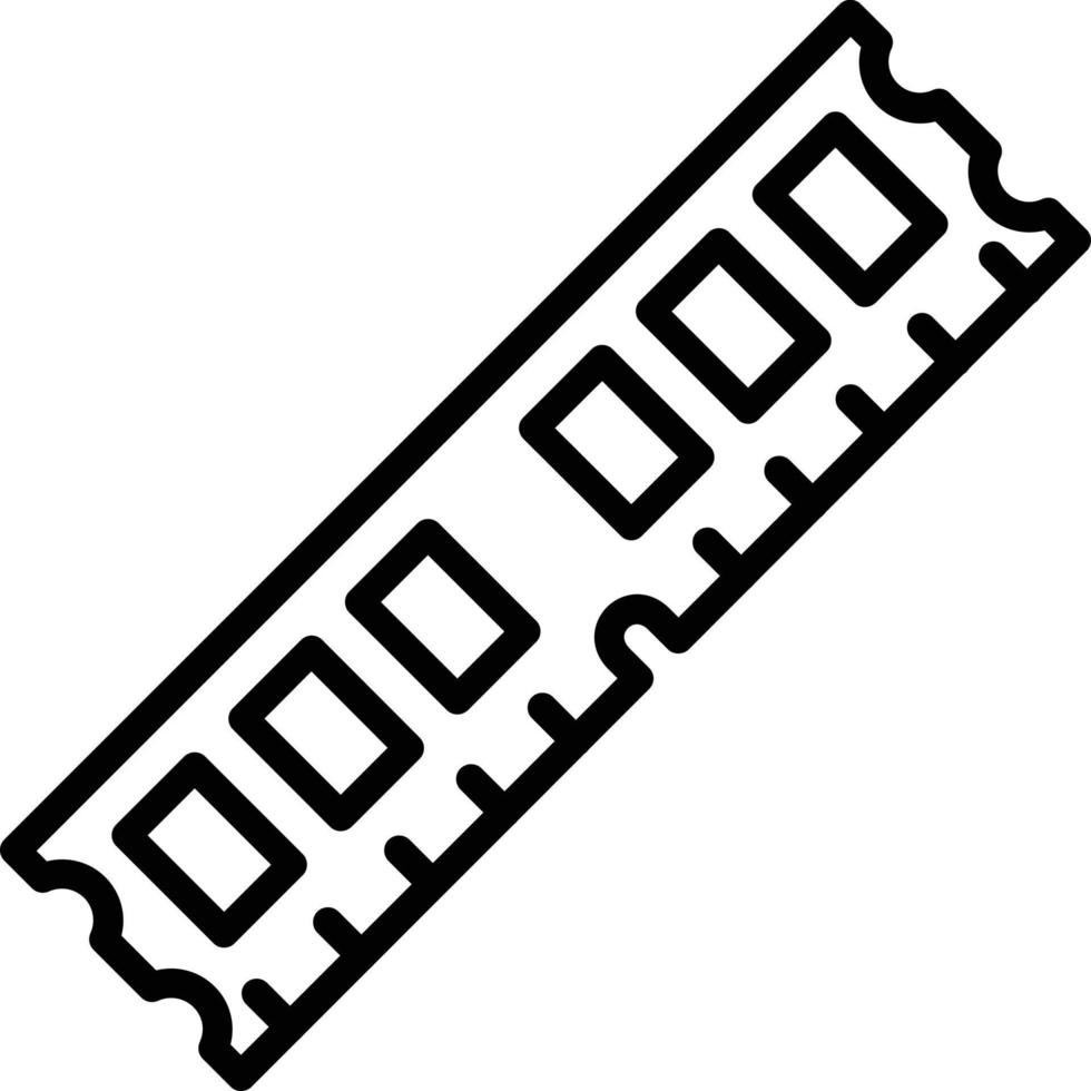 Symbol für die Ram-Vektorlinie vektor