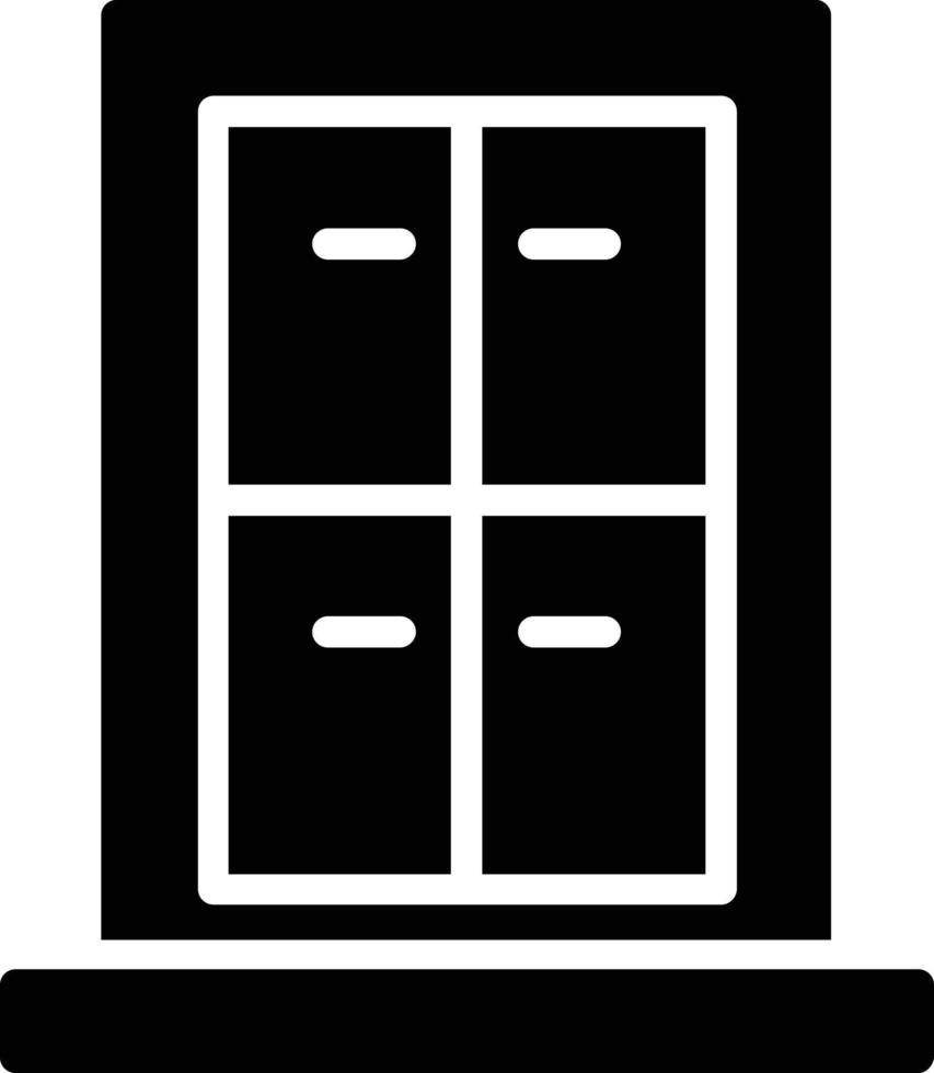 Fenster-Glyphen-Symbol vektor