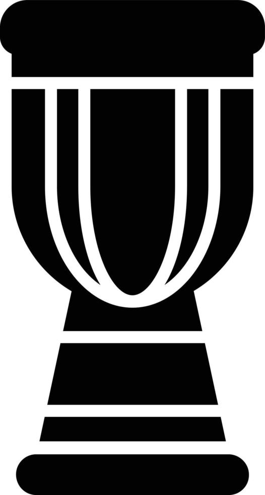 Symbol für Djembe-Glyphe vektor