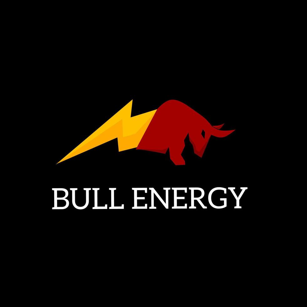 illustration vektorgrafik av mall logotyp bull energi vektor