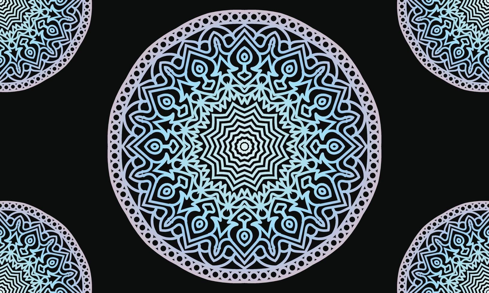 buntes Mandala-Hintergrunddesign. dekoratives Mandala-Design. Mandala-Muster-Design. vektor