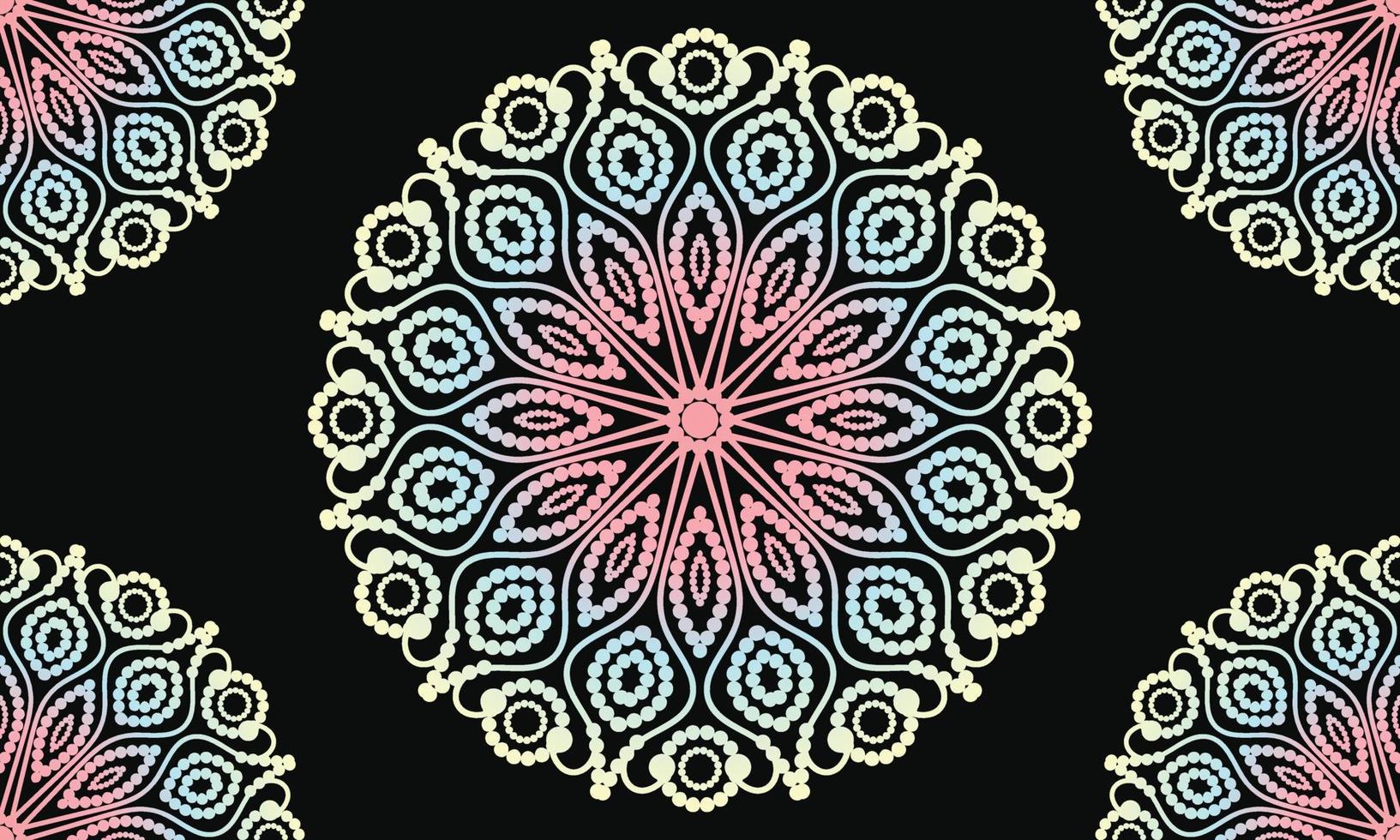 abstraktes Mandala-Muster-Hintergrunddesign. luxuriöses dekoratives Mandala-Design. vektor