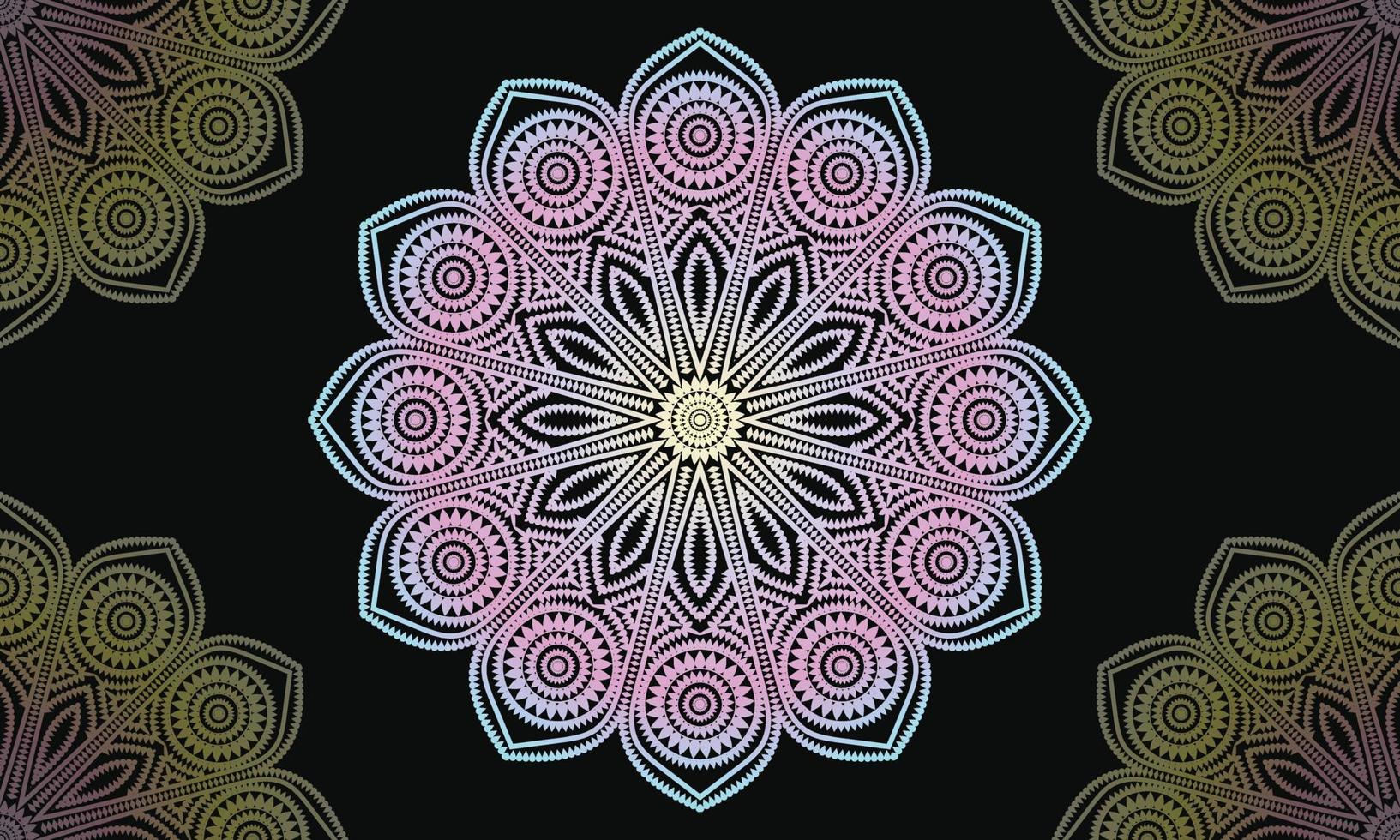 abstraktes Mandala-Muster-Hintergrunddesign. luxuriöses dekoratives Mandala-Design. vektor