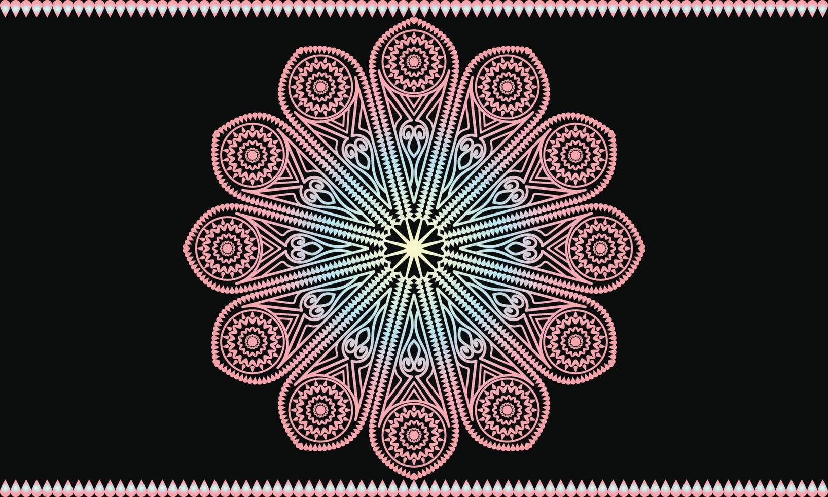 abstraktes Mandala-Muster-Hintergrunddesign. luxuriöses dekoratives Mandala-Design. vektor