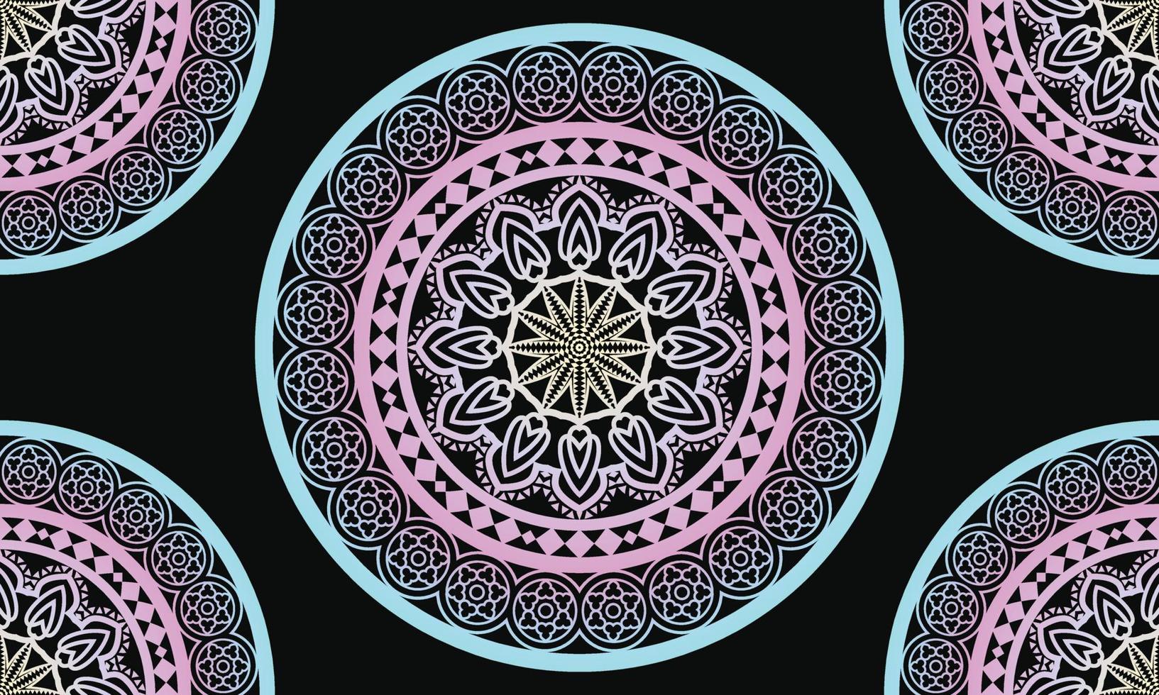 färgglad mandala bakgrundsdesign. dekorativ mandala design. mandala mönster design. vektor