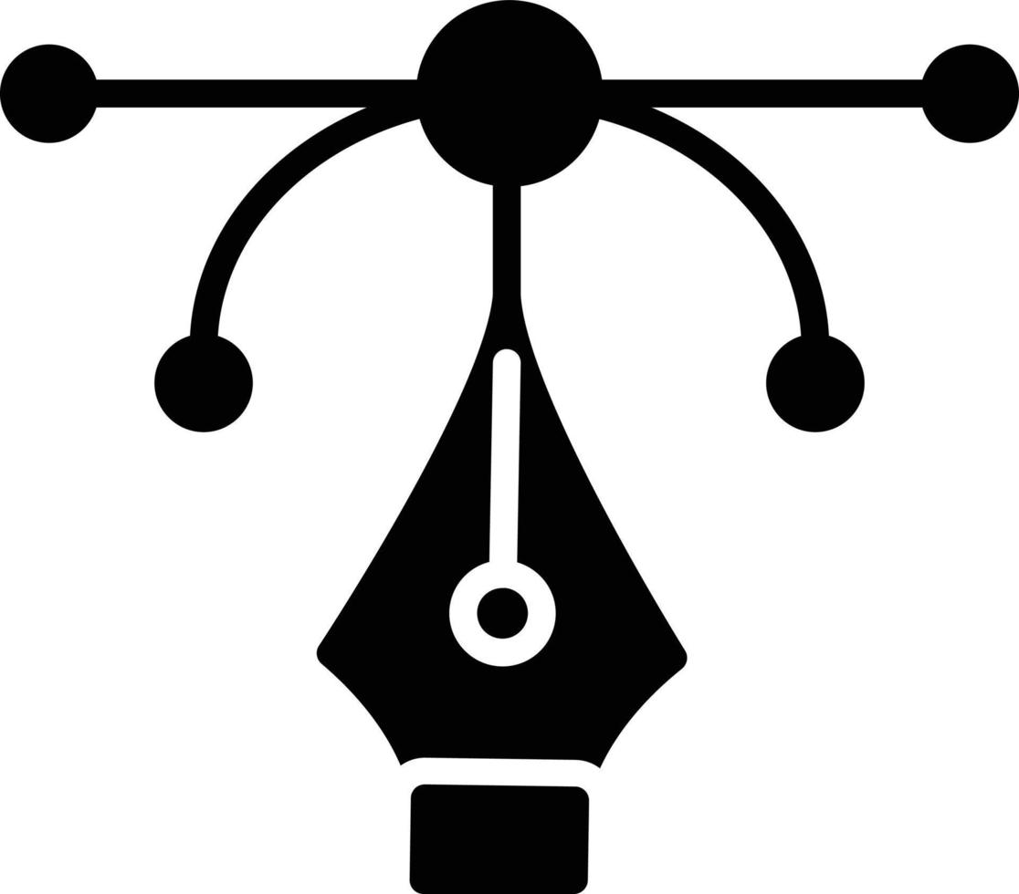 Vektor-Glyphen-Vektorsymbol vektor
