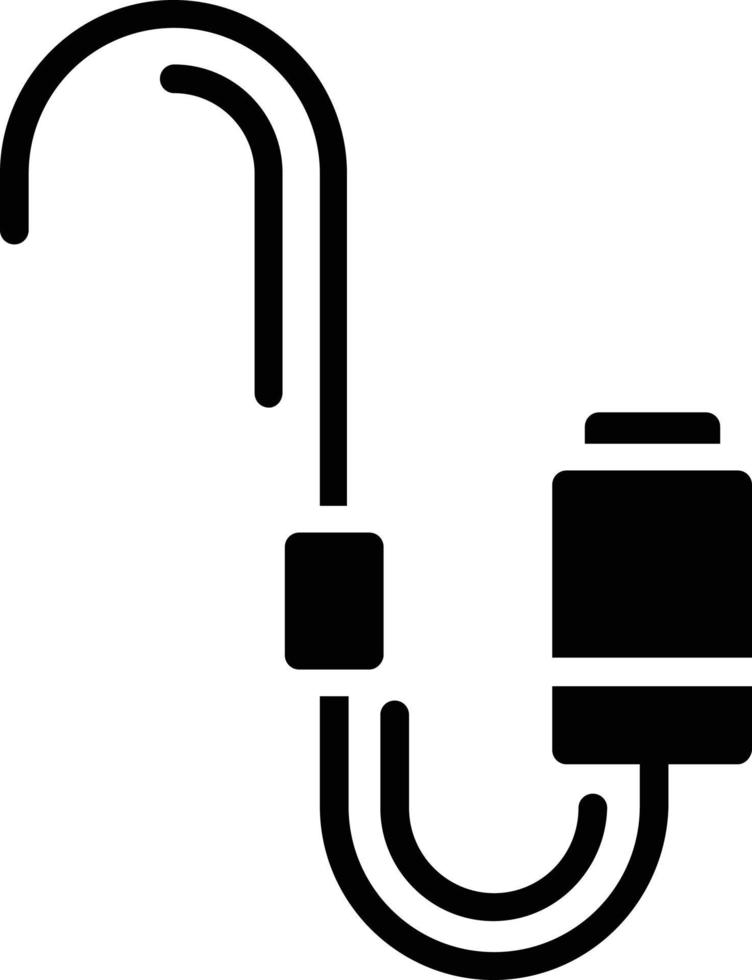 USB-Glyphen-Vektorsymbol vektor